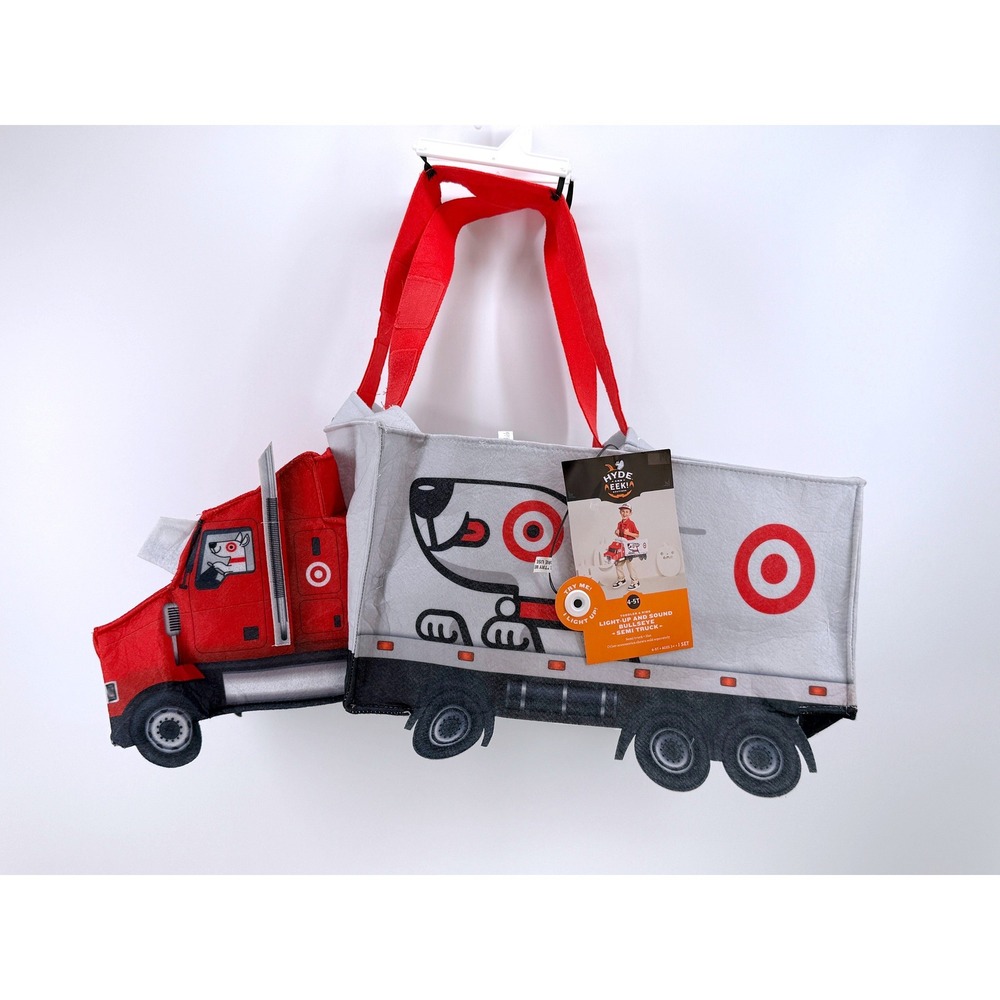 Hyde and Eek Light-Up Sound Bullseye Semi Truck Costume Toddler 4-5T Target Hat